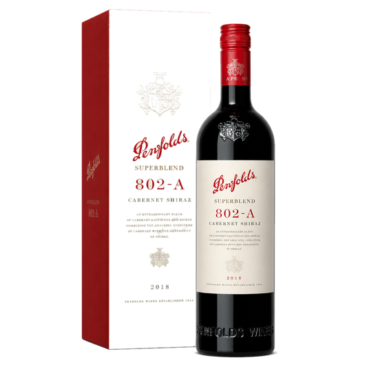 Penfolds - Superblend 802-A Cabernet Shiraz 2018 (mit Geschenkverpackung)